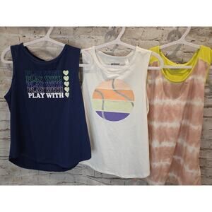 Prince Girls Tank Tops Set Of 3 Size Large Summer Tanks Tops
